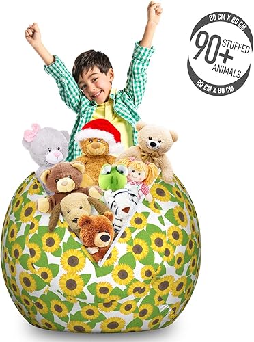 Miniatura 195 de Lunarable Silla de almacenamiento para adolescentes, coloridos patines de estilo retro, para actividades juveniles, para niñas y niños, divertido