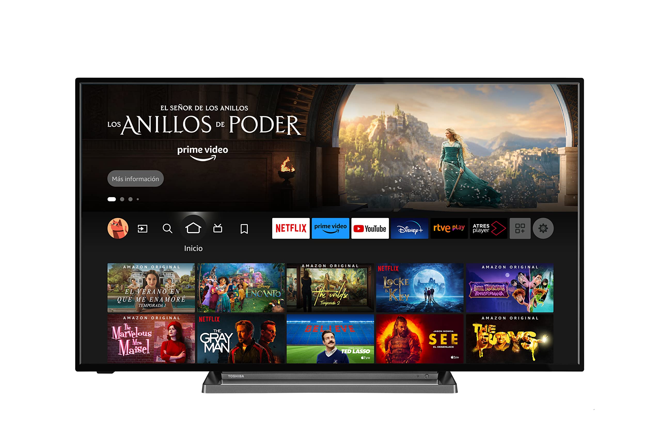 Toshiba Smart Fire TV 55" Ultra HD 55UF3D63DA, TV 4K 55 Pollici con Alexa Integrata, Televisore LED Compatibile con Alexa, DVB-T2, Tecnologia LED, Dolby Vision HDR10, HDMI 2.1, Dolby Atmos