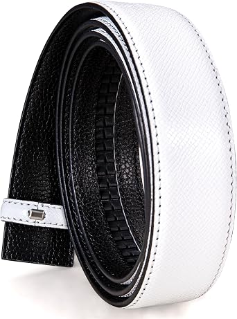 Barry.Wang Ratchet Belt Buckle Replacement Strap Leather 35MM Slide Click