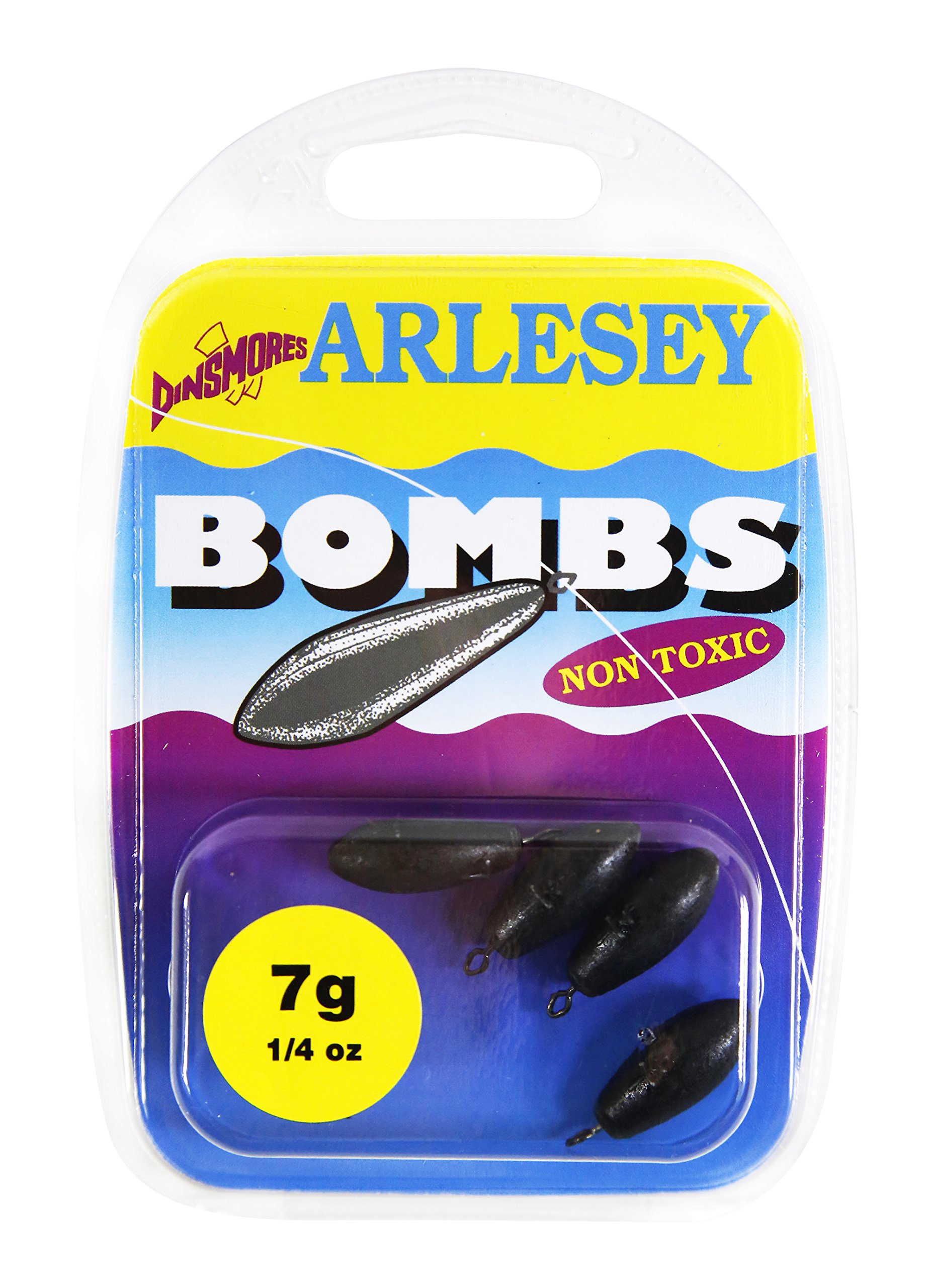DinsmoresNon Toxic Arlesey Bomb Sinker - Black, 7 g