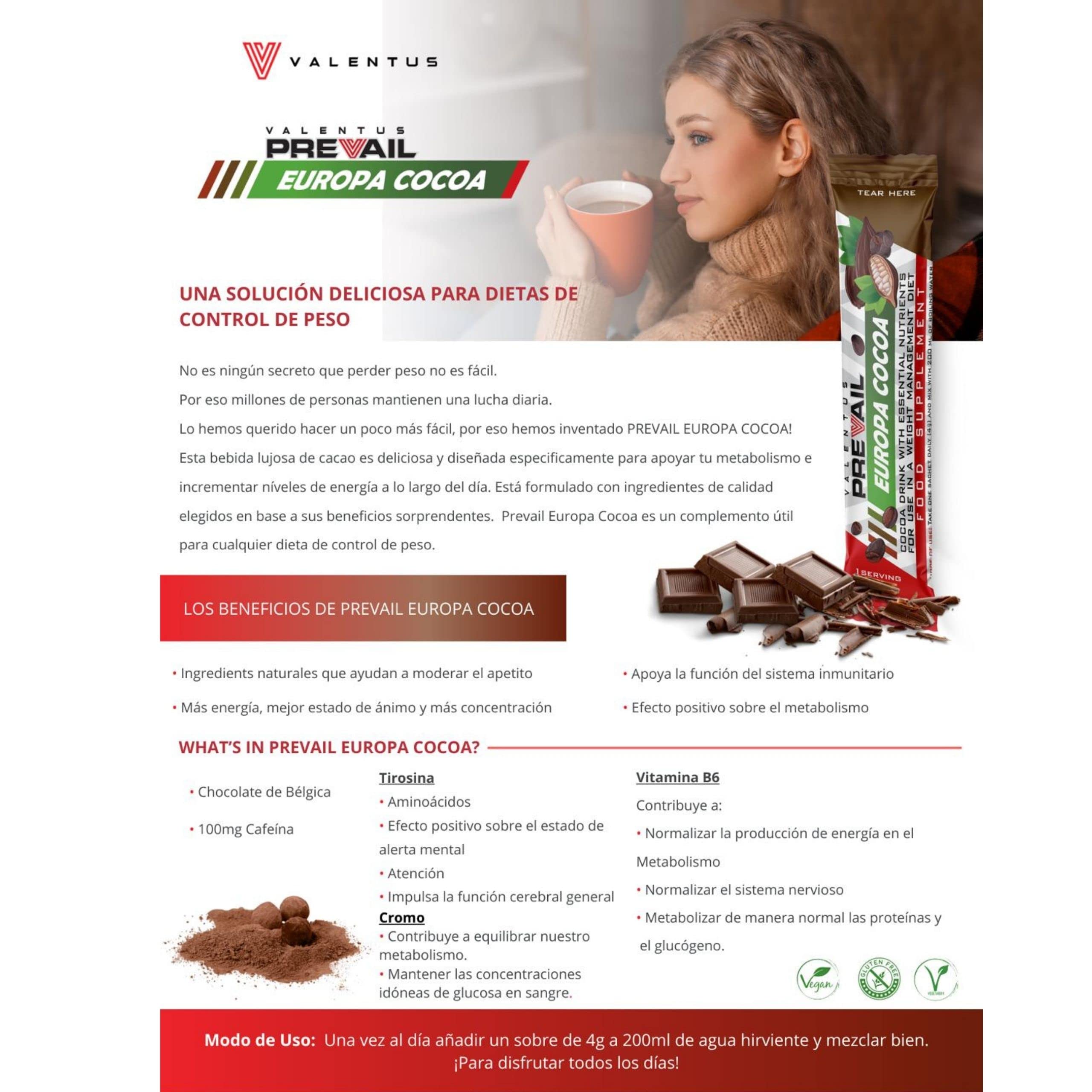 Valentus Europa Cocoa- 24 Sticks