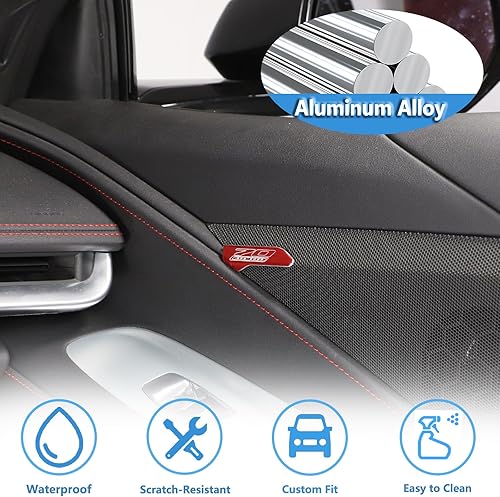 Miniatura 3 de Insignia para altavoz para puerta de automóvil, emblemas para panel interior de puerta, 2 piezas, edición del 70 aniversario, emblema compatible con