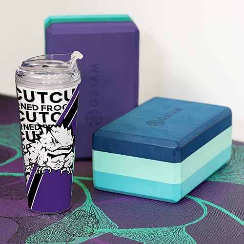 Miniatura 155 de Rico Industries NCAA - Vaso de acrílico estándar de 24 onzas con tapa con bisagras, vaso de doble pared con licencia oficial y popote