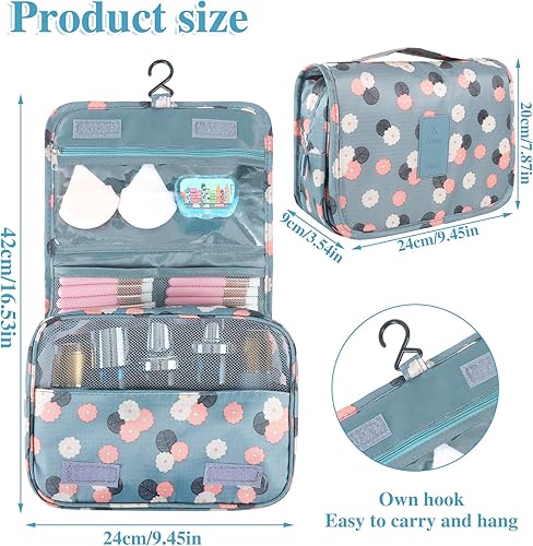 Vista 44 de Pengxiaomei Neceser de tocador, bolsa de cosméticos colgante impermeable, bolsa de maquillaje de viaje portátil, bolsa de maquillaje multifunción