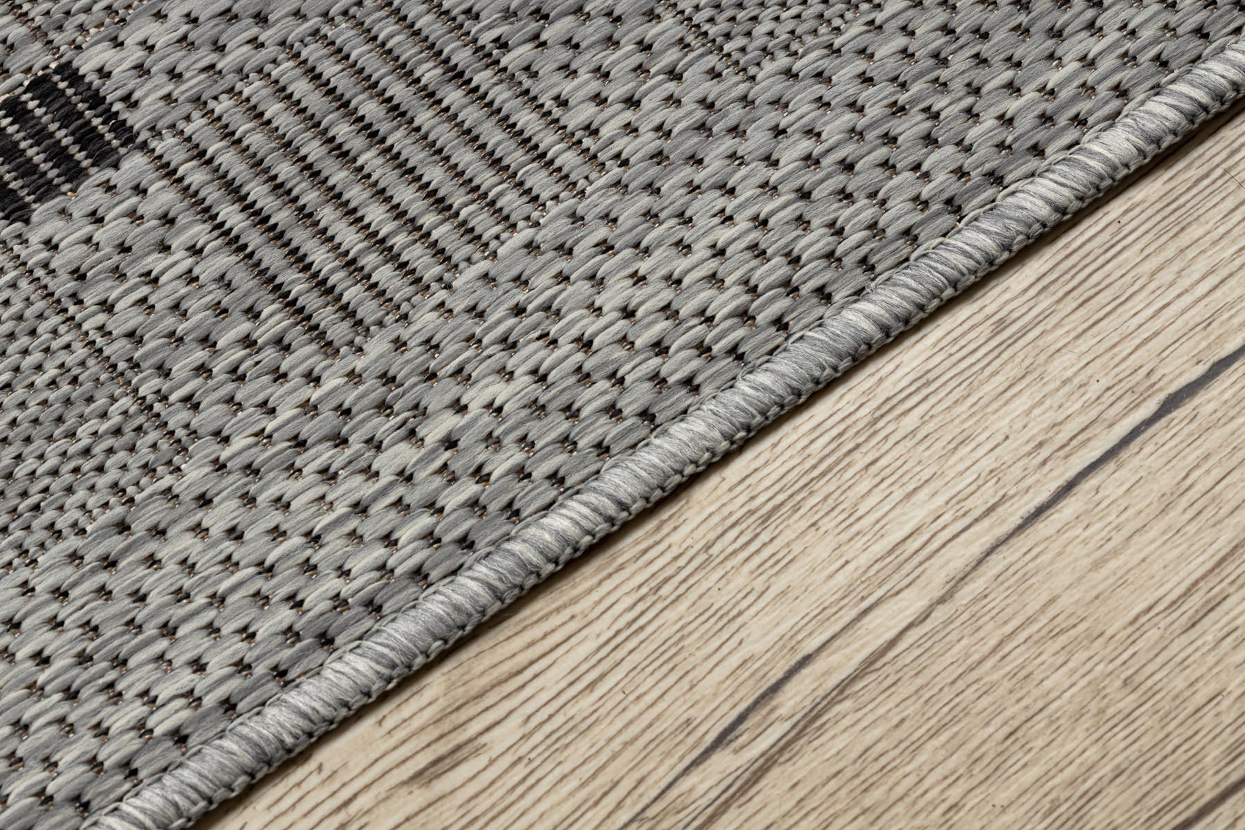 rugsx Läufer SISAL SION 6052 flachgewebt grau 100x220 cm