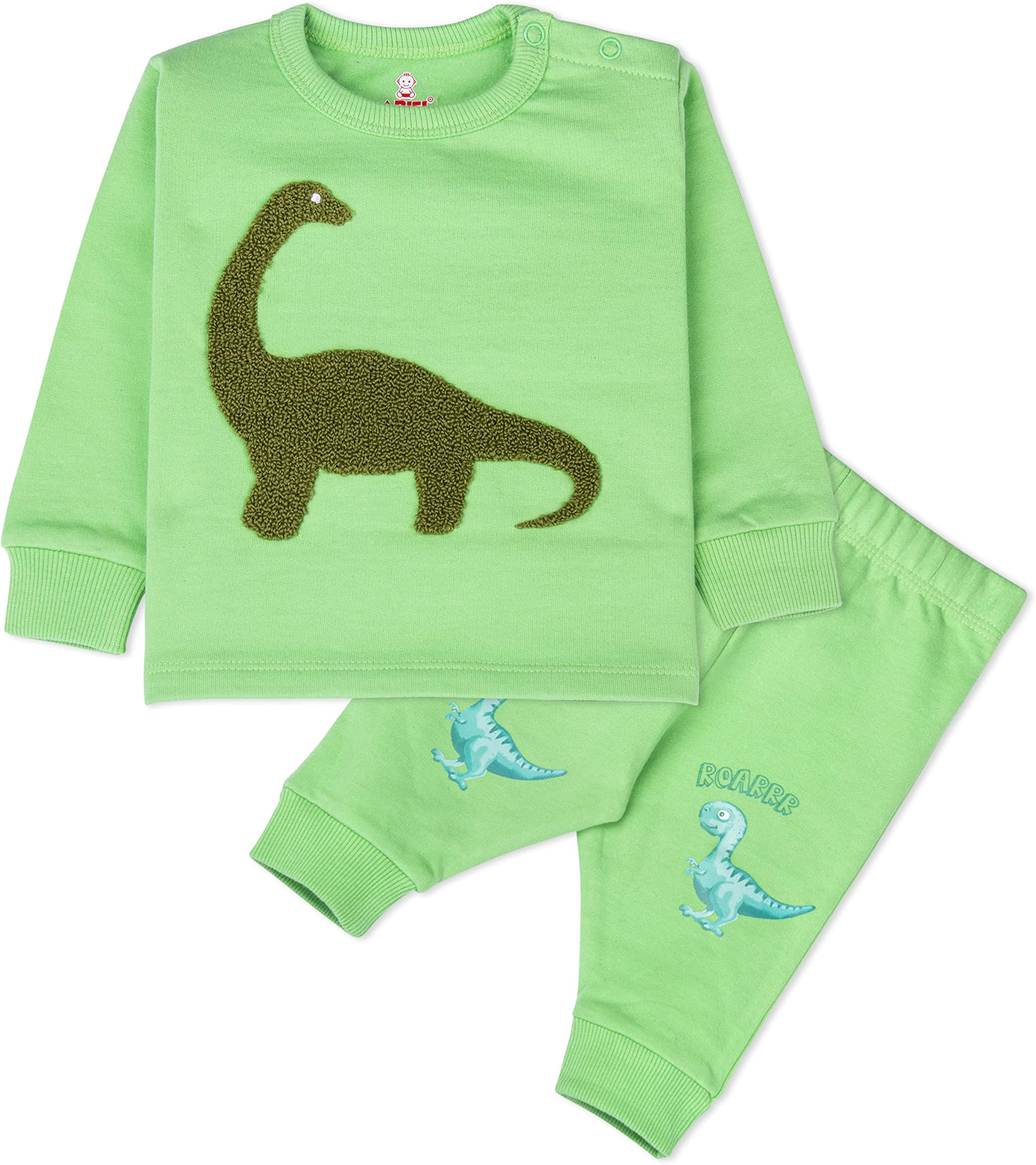 Real BasicsUnisex Cotton Fleece Full Sleeve Track Suit for Boys & Girls