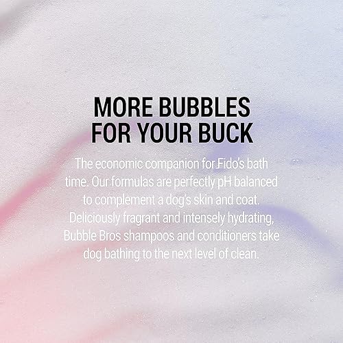 Miniatura 7 de Bubble Bros. Champú de avena para perros, galón – derivado de forma natural, elimina los olores de las mascotas, alivia la piel seca y sensible,