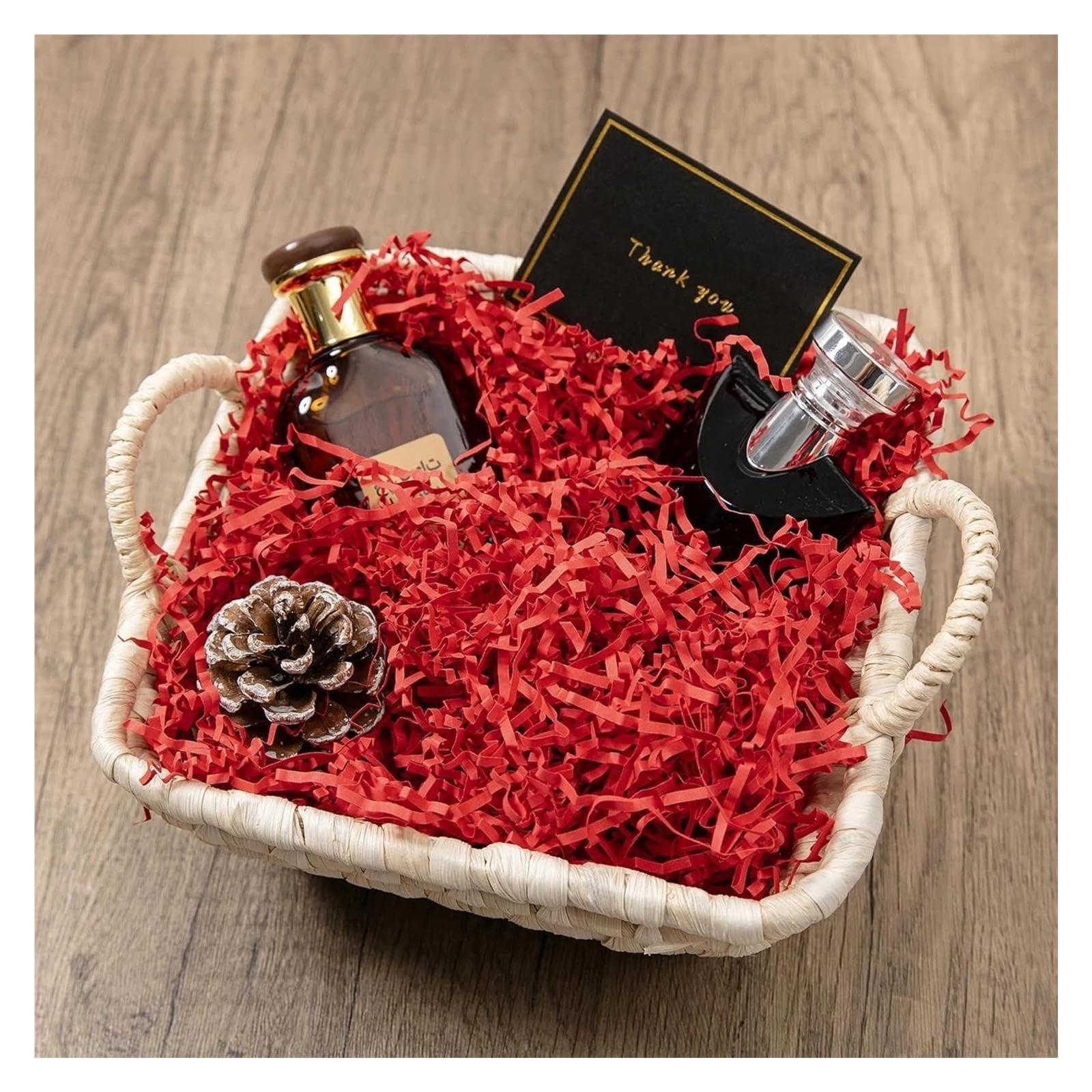 Weihnachtskonfetti Roter, zerknitterter Papierschnipsel