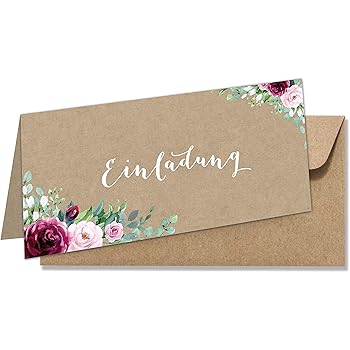 4 Einladungskarten 4 Umschlage Braun Hochzeit Taufe Einladung Original Kraftpapier Eukalyptus Rose Boho Kranz Rot Rosa Schwarz Grun Innenseiten Unbedruckt Hochzeitskarten Design Fioniony Amazon De Burobedarf Schreibwaren