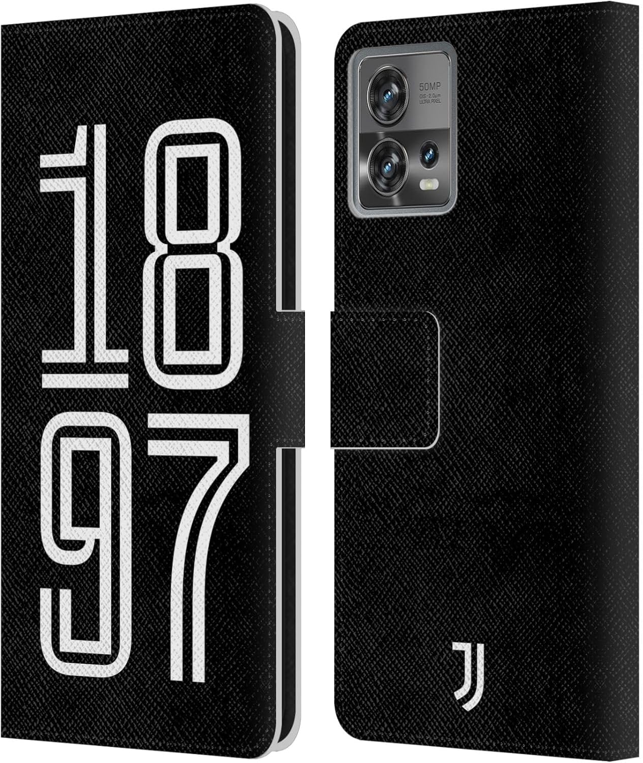 Head Case Designs Officially Licensed Juventus Football Club 1897 Landscape History Leather Book Wallet Case Cover Compatible with Motorola Moto Edge 30 Fusion