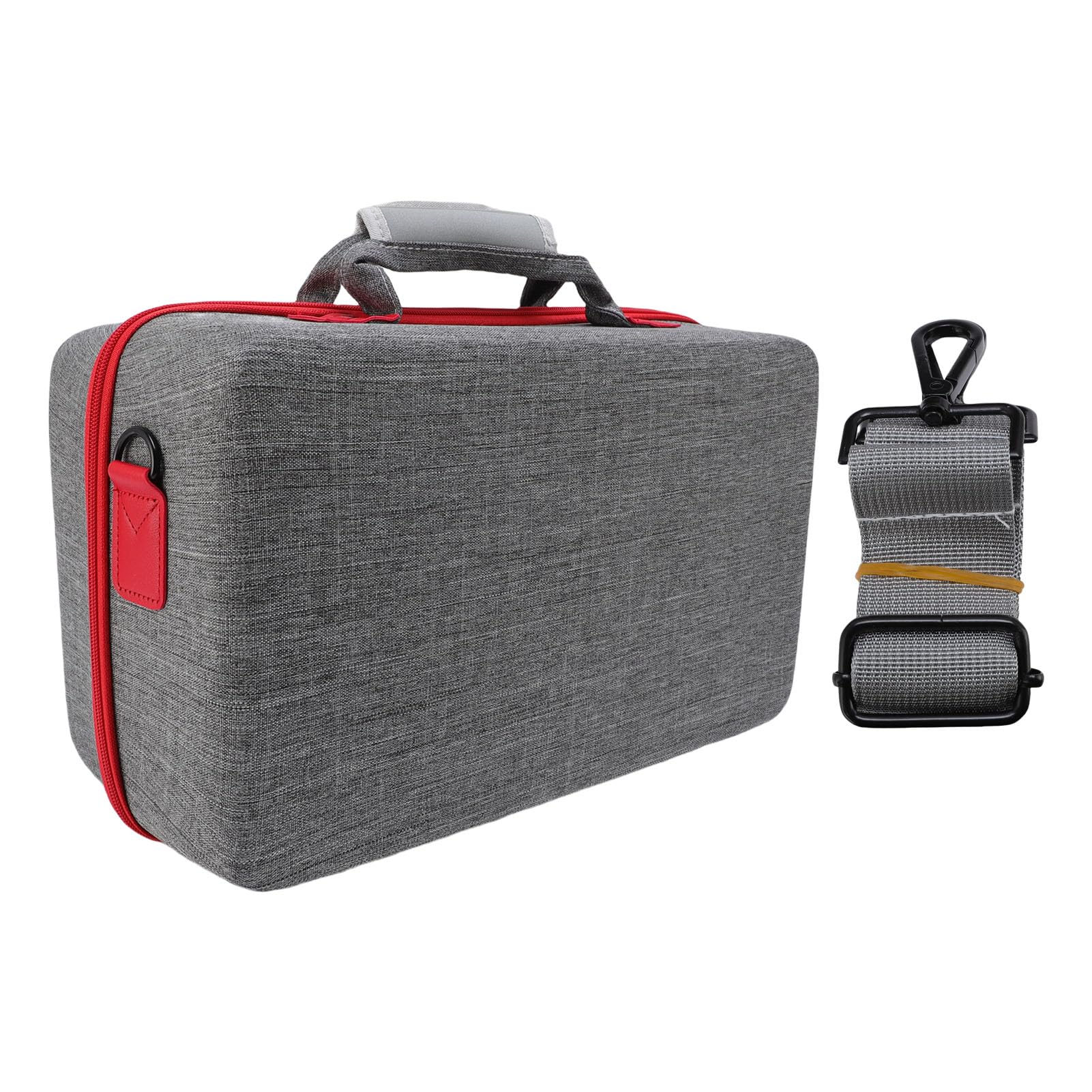 Case de Transporte de Carcasa Dura de Consola de Juegos para Consola Delgada, Controlador, Auriculares, Soporte Vertical, Fuente de Alimentación, Bolsa Protectora a Prueba de