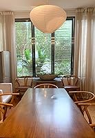 Vista 5 de Pantalla de papel de hongo (17 pulgadas), lámpara plegable blanca, linterna de ajuste interior, pantalla de lámpara de techo de papel