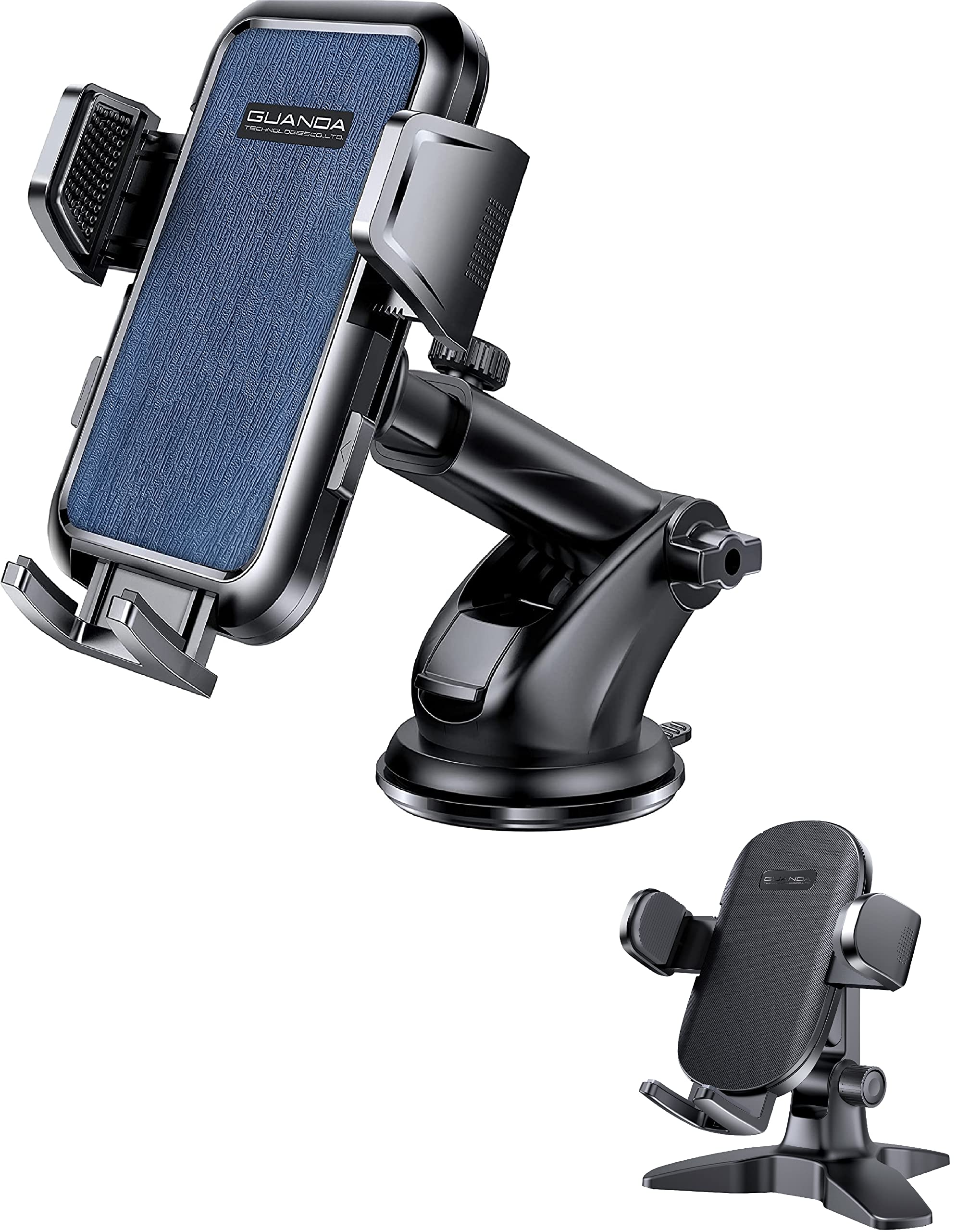 GUANDA TECHNOLOGIES CO., LTD.Cell Phone Stand, Desk Phone Holder,Car Phone Holder with Strong Suction Cup for Dashboard Windshield