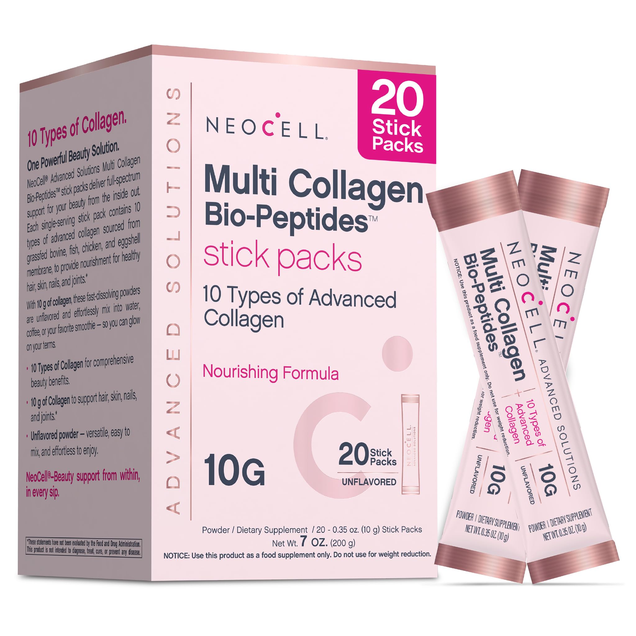 NeoCell Multi Collagen Powder | 20 Stick Packs