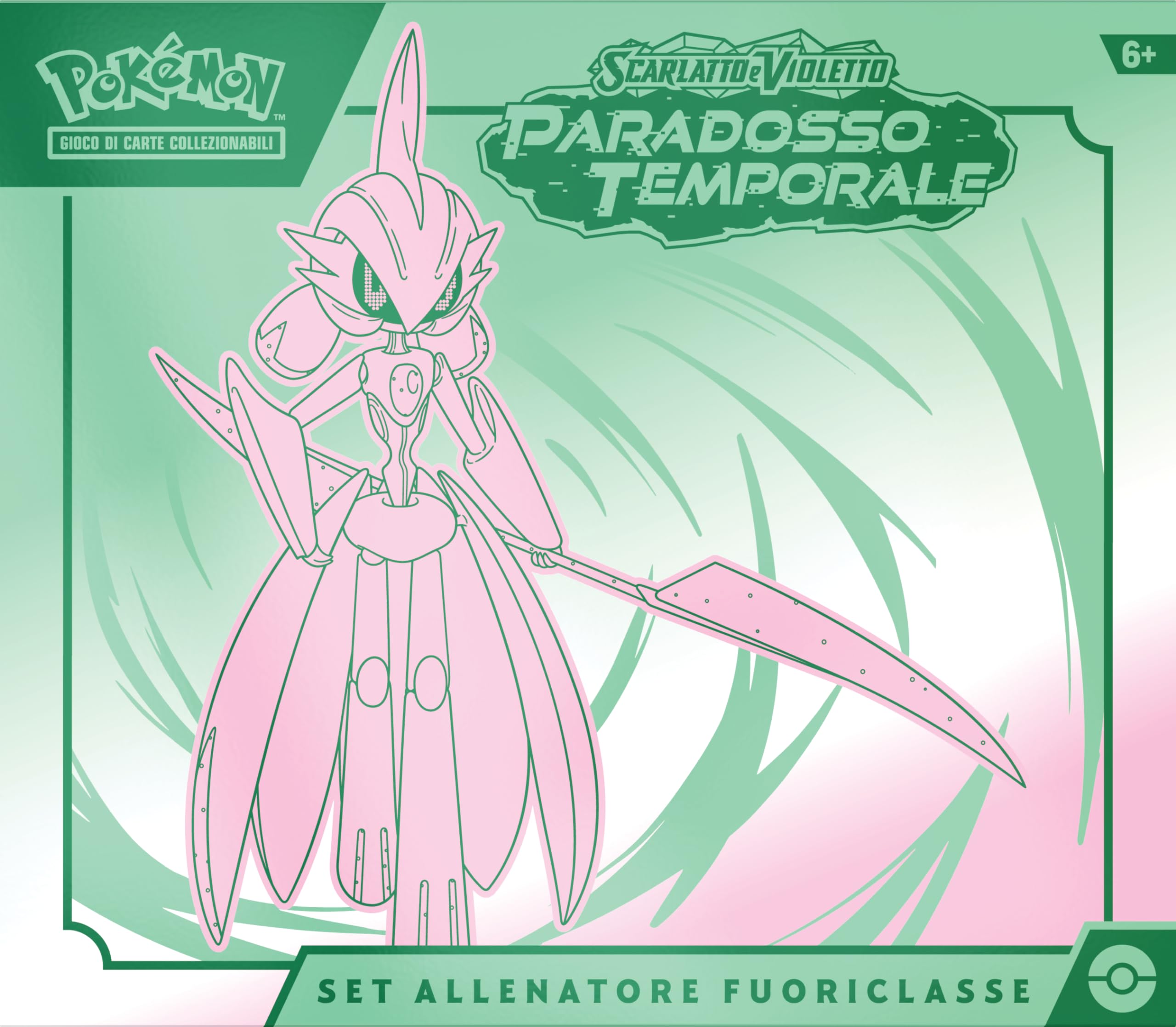Pokémon Set Allenatore Fuoriclasse (Eroeferreo) dell’espans. Scarlatto e Violetto - Paradosso Temporale del GCC (9 buste di espansione, 1 carta promo olografica a figura intera e accessori premium)