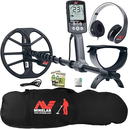 Minelab Detectores de metales Equinox 600 Multi-IQ Detector de metales con bolsa de transporte acolchada negra