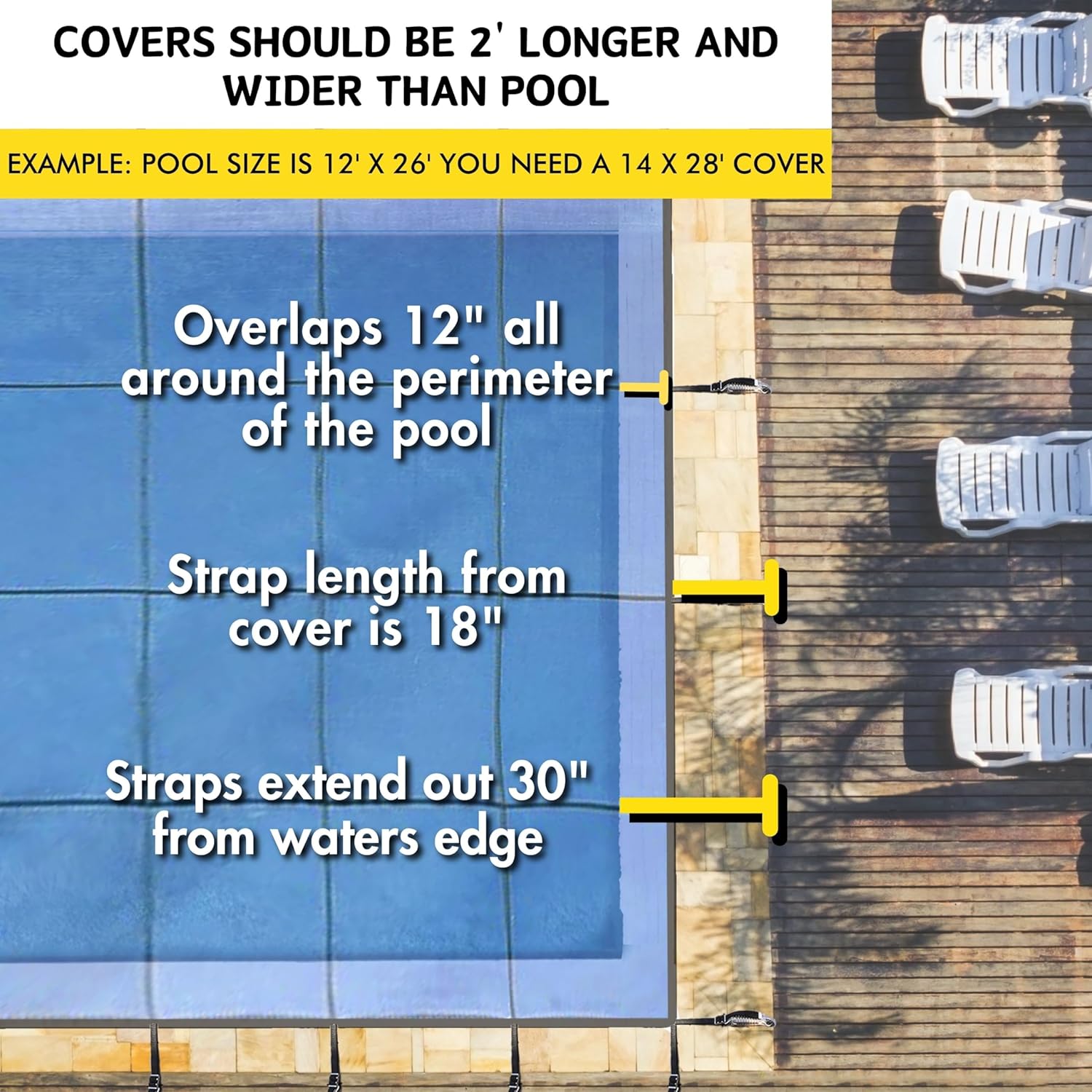 Freetime Fun Pool Covers for Inground Pool 20x40ft, 16 Year Full Warranty- Mesh Winter In Ground Swimming Pool Cover, UL & ASTM Certified