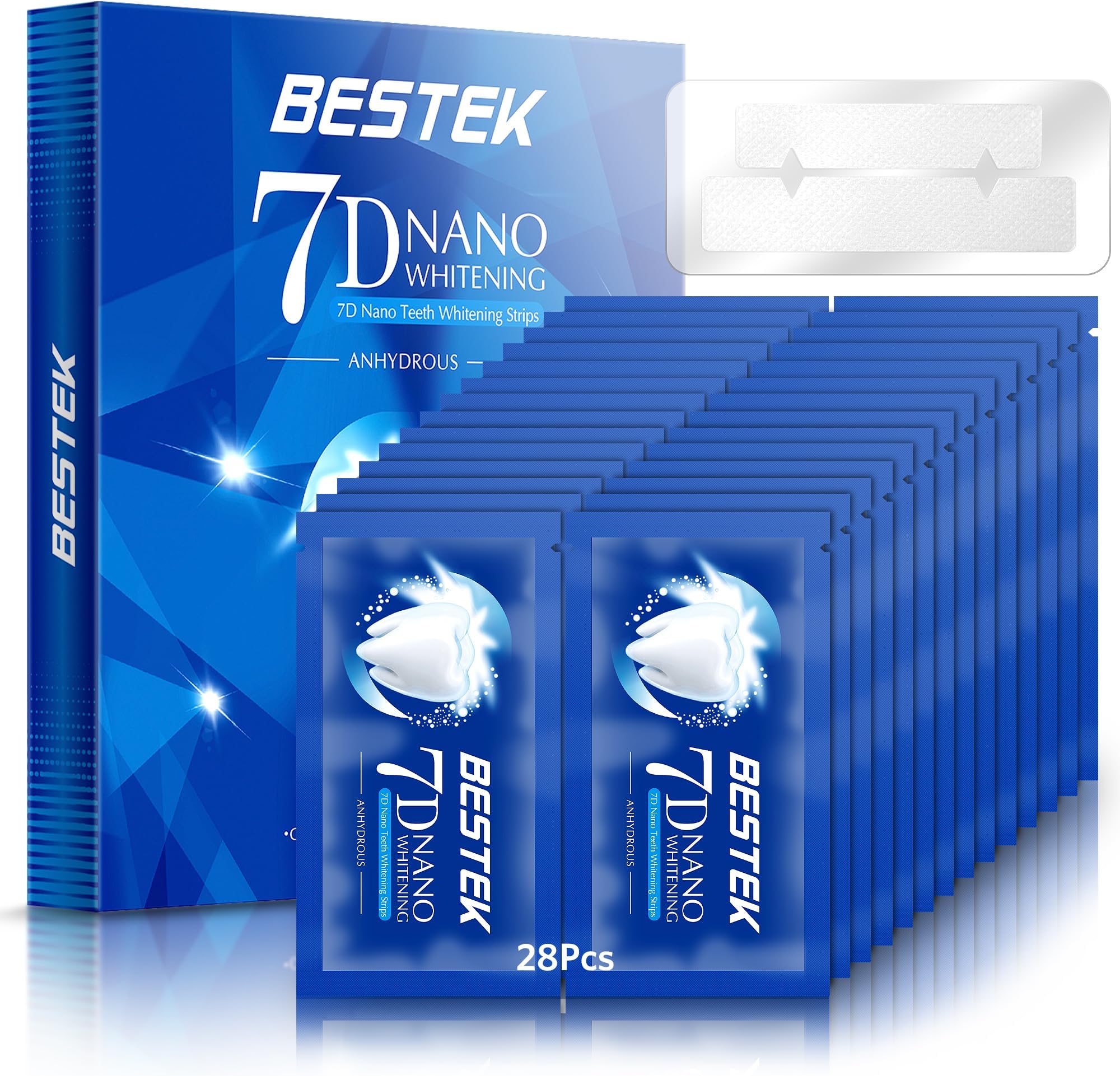 Ultimate White Teeth Whitening Strip Set with Coconut Oil