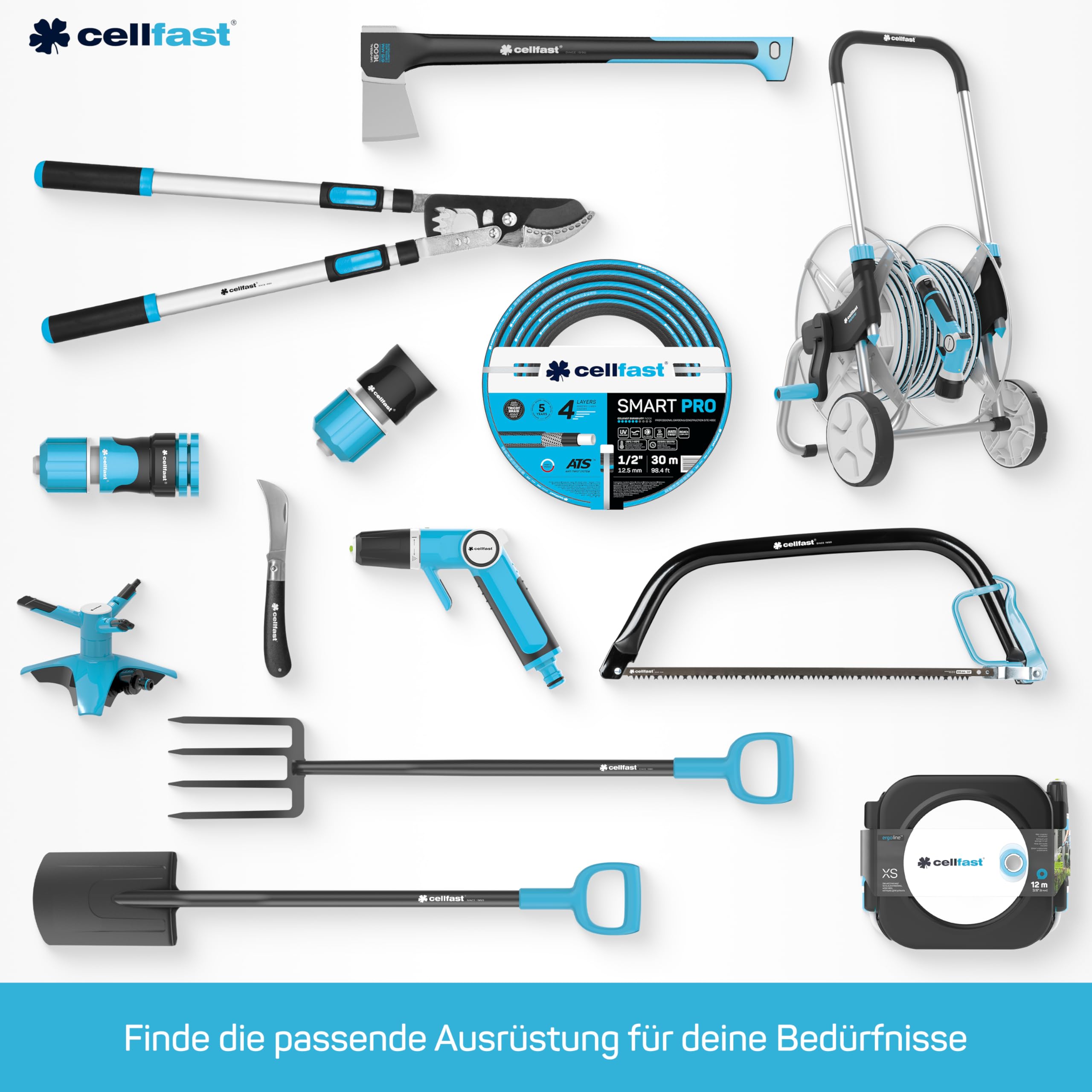 Cellfast Gartenschlauch PLUS 3-lagiger Wasserchlauch mit dauerhafter Verstärkung aus Garn höchster Qualität, druck- und UV-beständig, 25 bar Berstdruck, 25m, 1 zoll, 10-230, Gelb, 4/4 zoll, 25m