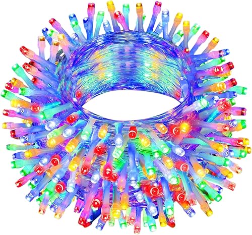 Luces decorativas  Luces de Navidad impermeables de 32 pies  Decoración deslumbrante para interiores y exteriores  Ilumina tus vacaciones con cadena