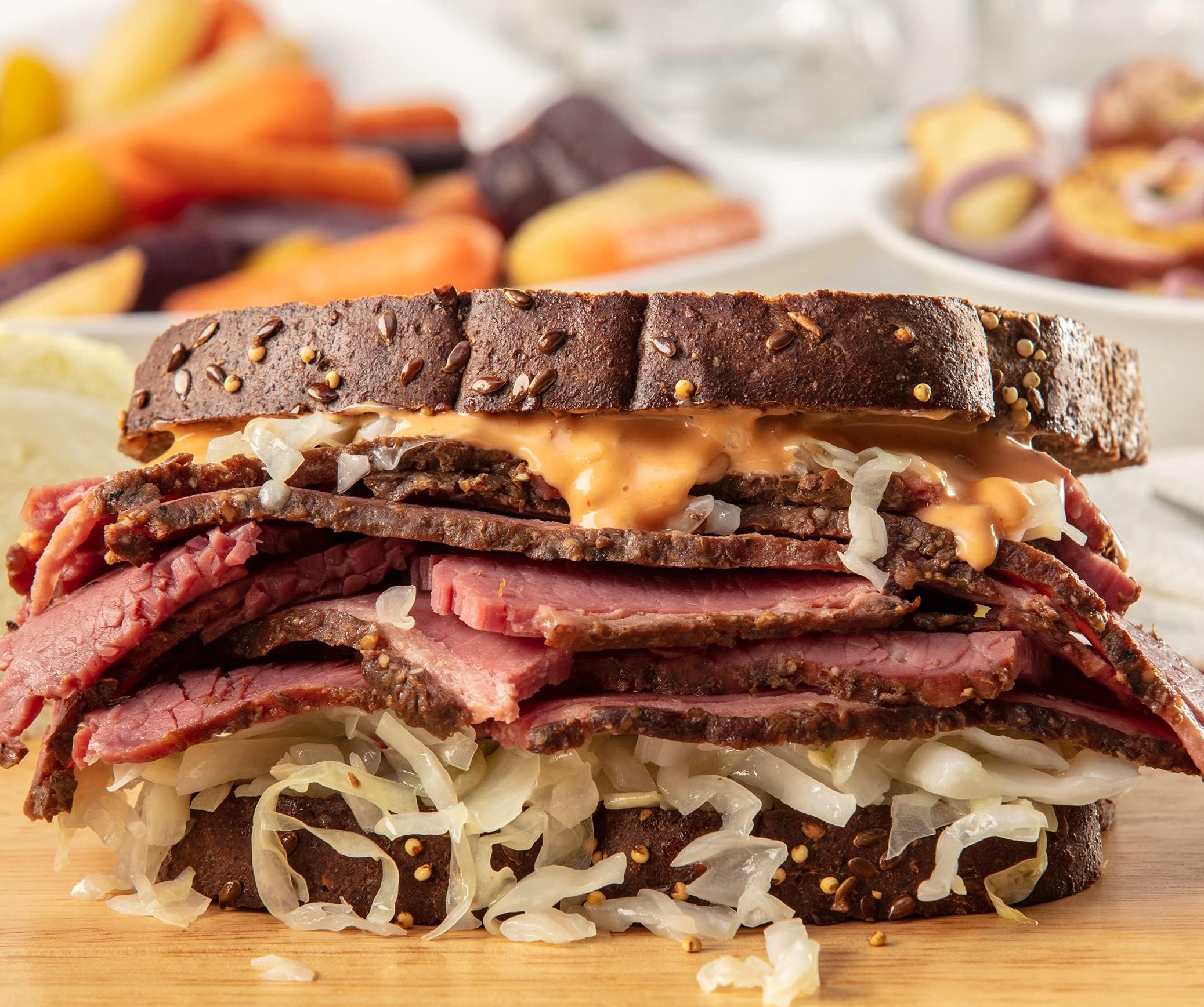 Burgers' Smokehouse Fully Cooked & Sliced Corn Beef Brisket (Four 12 oz. Trays)