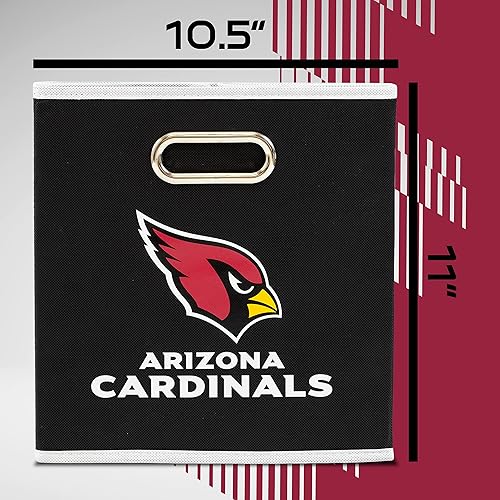 Miniatura 82 de Cubo de almacenamiento Franklin Sports, de tela, del equipo de la NFL, apto para adaptarse a contenedores de almacenamiento (11 x 10.5 x 10.5), San