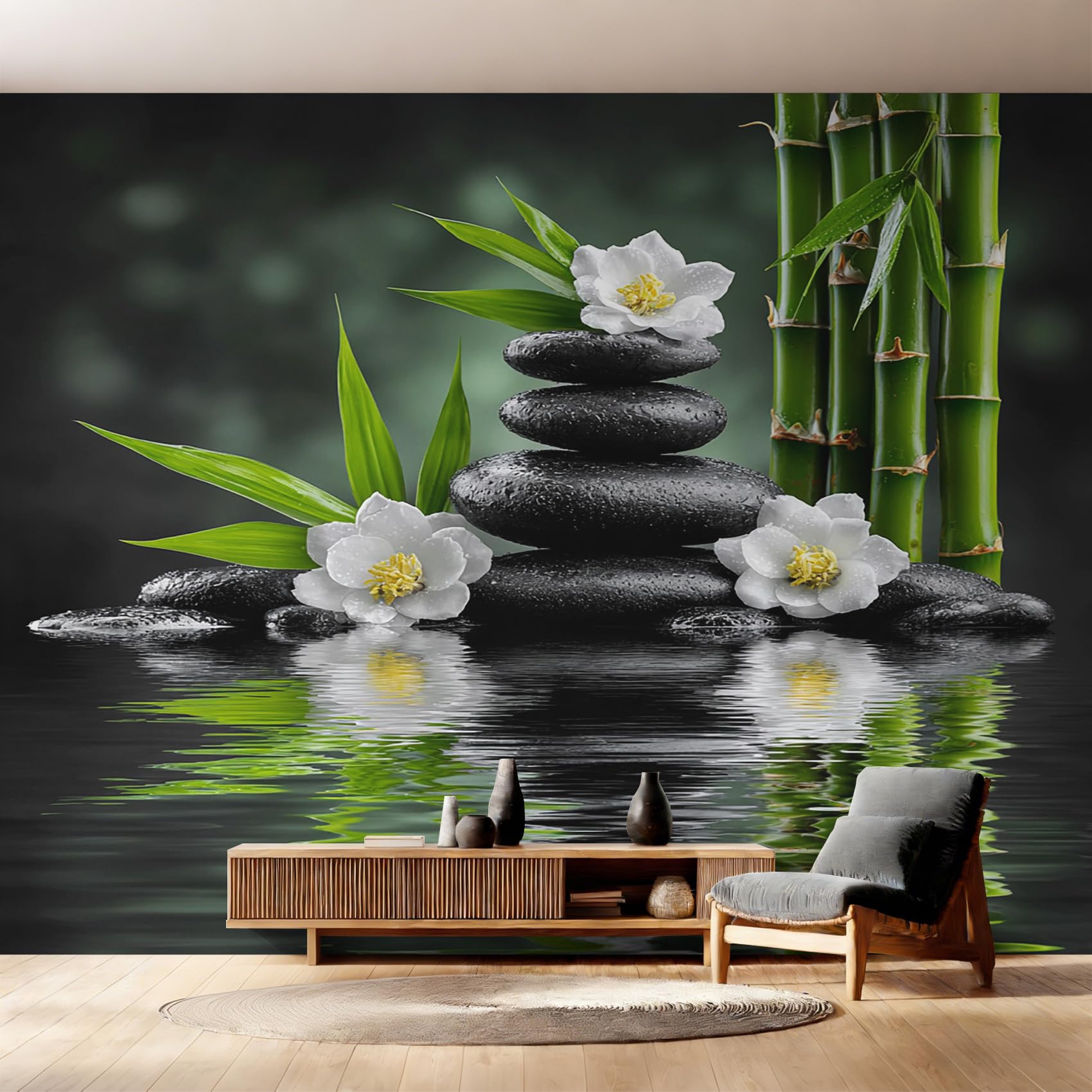 Papier peint panoramique zen pour créer un espace bien-être dans votre chambre