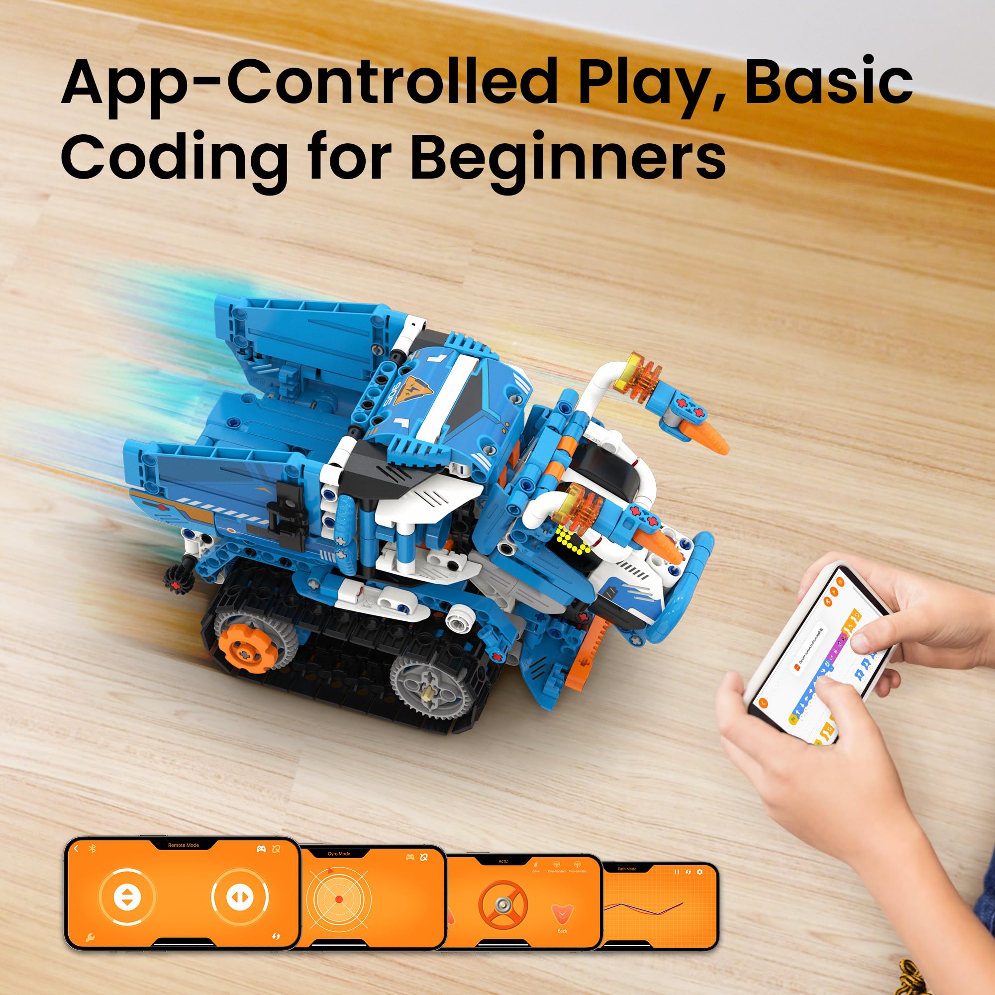 Sillbird Technic - Robot radiocomandato programmabile, regalo per bambini