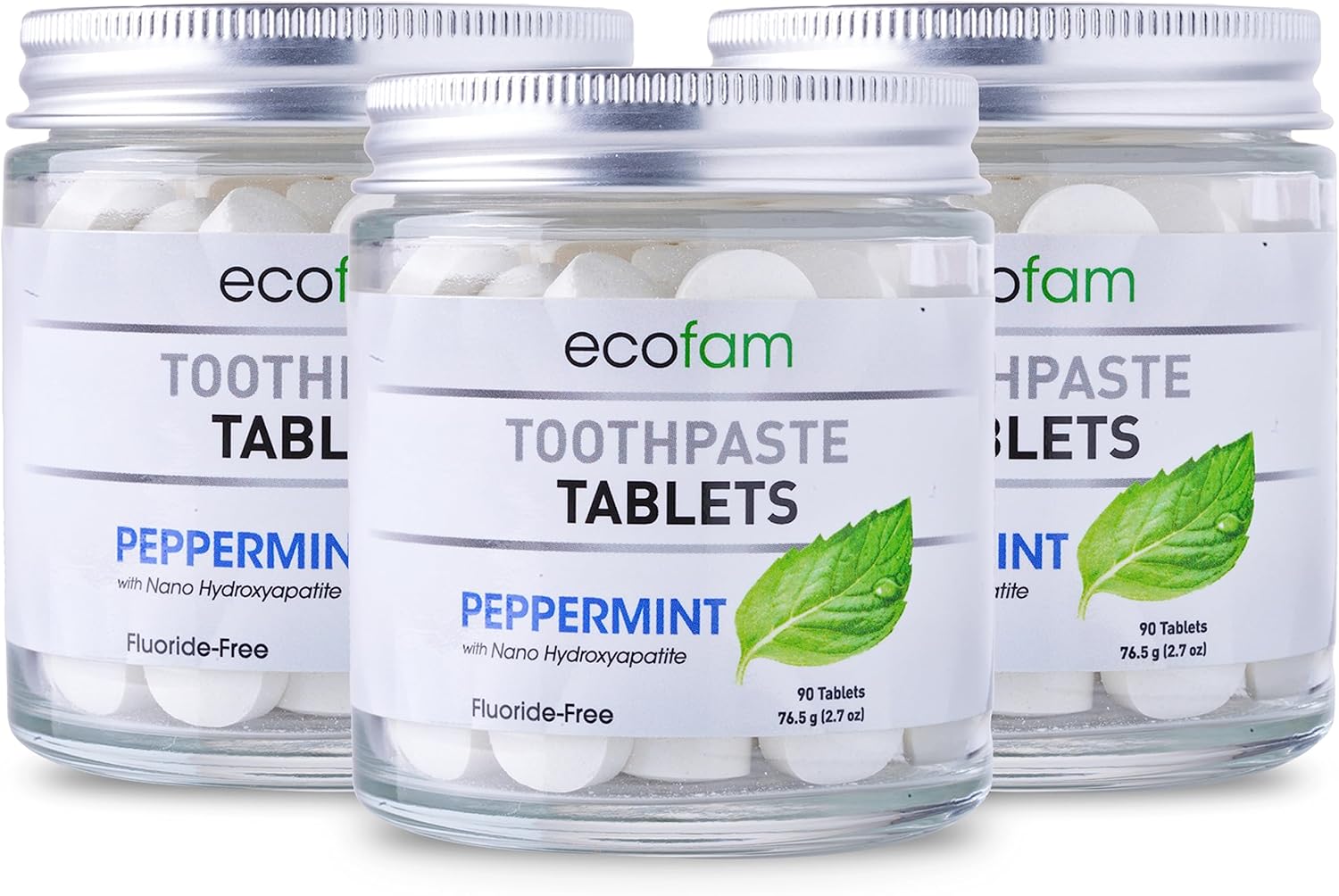 Ecofam Toothpaste Tablets Peppermint Chewable
