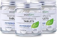 Vista 23 de Tabletas de pasta de dientes – Menta de vainilla Tabletas de pasta de dientes Nano hidroxiapatita masticables Sin flúor l 90 pestañas