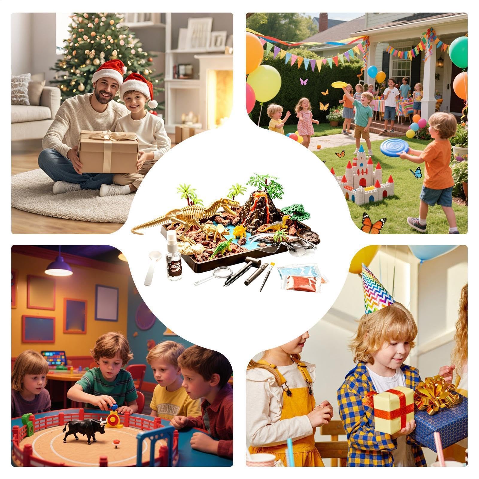 Dinosaurier-Fossil-Grabungsset Aufbau Praktischer Kognitiver Fähigkeiten | Archäologen Ausgrabungsspielzeug Für 3-5-Jährige Mädchen Party, Spielzimmer, Und Kindergarten
