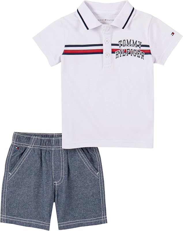 Tommy Hilfiger boys 2 Pieces Polo Short Set