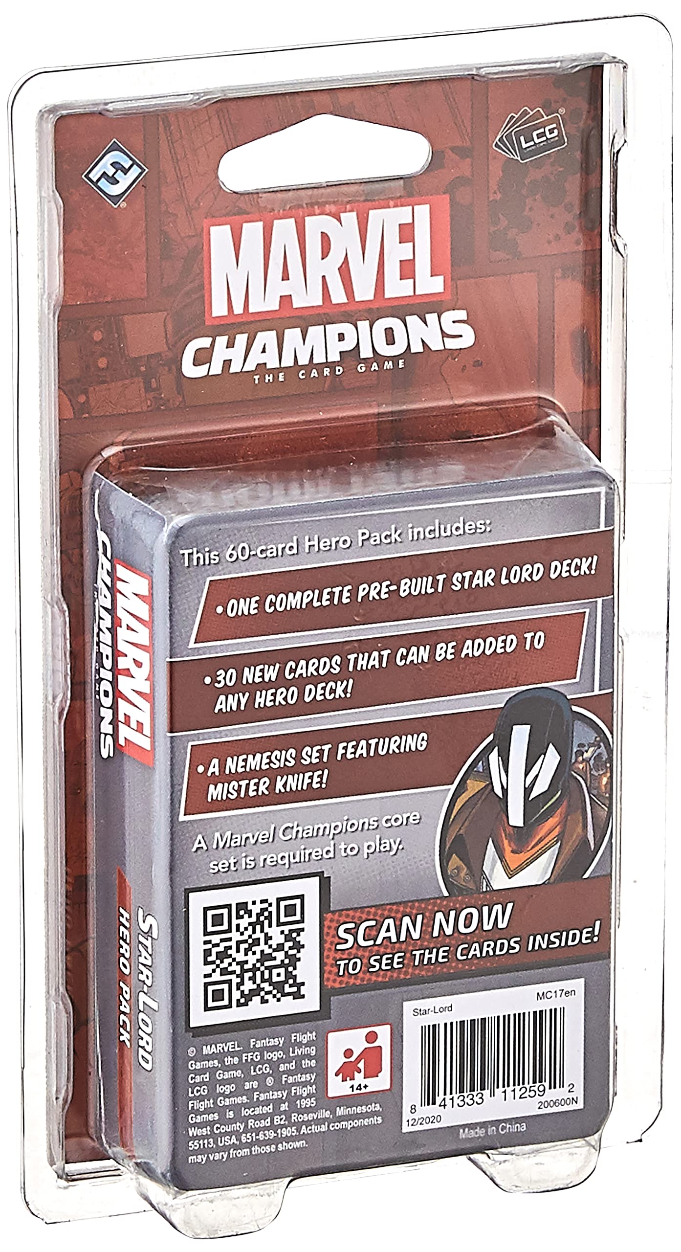 Amazon.com: Marvel Champions The Card Game Star-Lord Hero Pack | Strategy  Card Game for Adults and Teens | Ages 14+ | 1-4 Players | Average Playtime  45-90 Minutes | Made by Fantasy Flight Games : Toys & Games