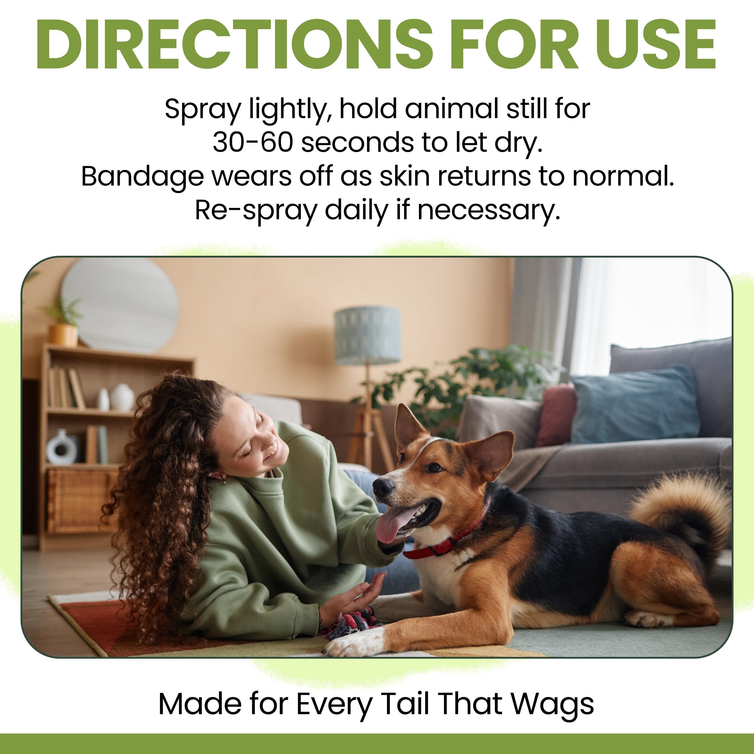 Chew + Heal Labs Liquid Bandage for Dogs 4oz Waterproof Spray Wound Care with Aloe for Cuts, Scrapes, Stitches, Paw Injuries - Breathable, Safe if Licked - image 5