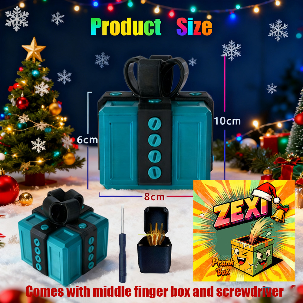 The Prank Box - Hilarische schroefuitdaging met middelvinger verrassing The Prank Box - Hilarische schroefuitdaging met middelvinger verrassing