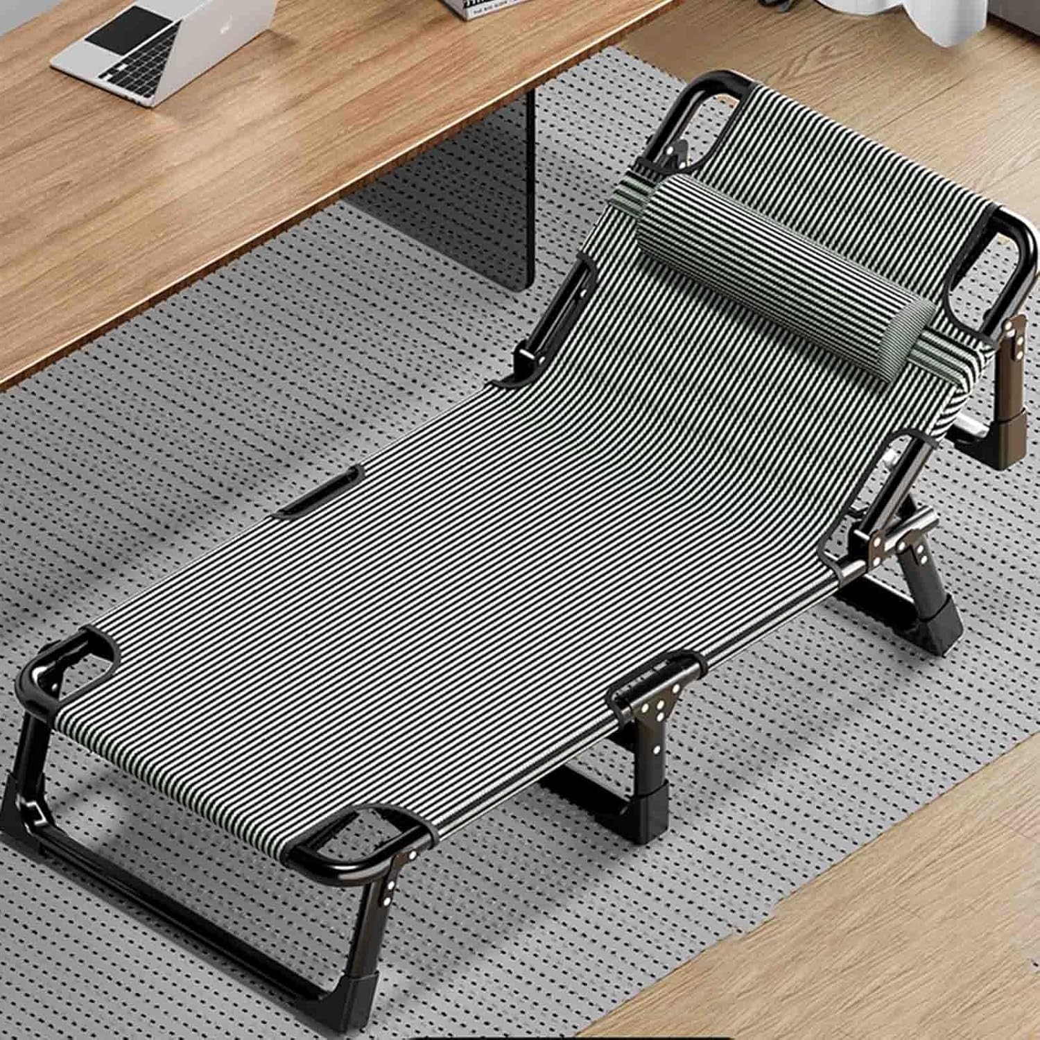 Chaise lounge indoor,lounge chairs for outside,outdoor folding chairs,Thickened and thickened steel pipe, strong and stable, strong load-bearing, suitable for courtyards and outdoor camping ( Size : 1