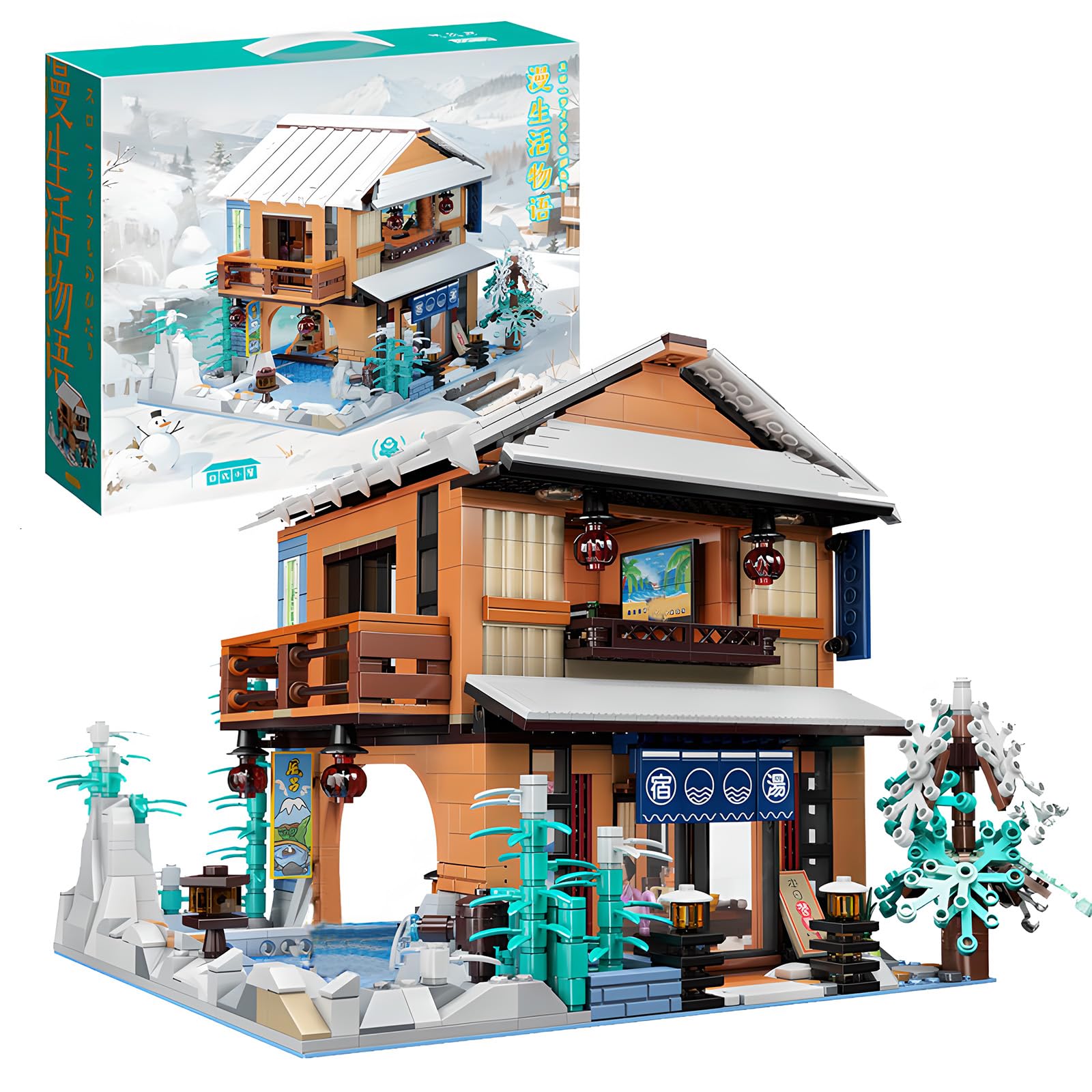 おもちゃの家とキャラクター小物セット Amazon.co.jp: POSO ミニブロック ブロック おもちゃ お店 都市 DIY