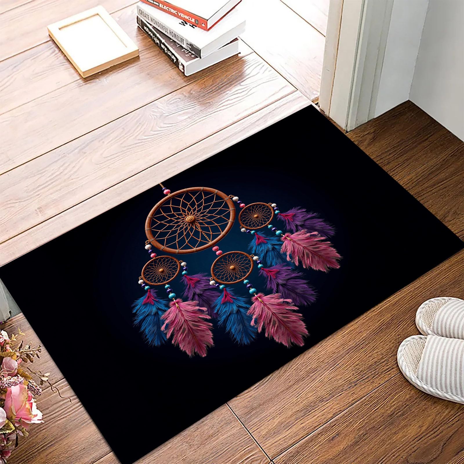 Paillasson Intérieur Absorbant 50x80cm Lavable et Antidérapant
