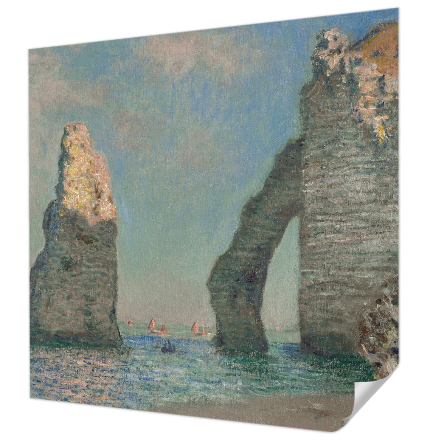 Paysage rocheux autocollant pour une chambre à coucher apaisante