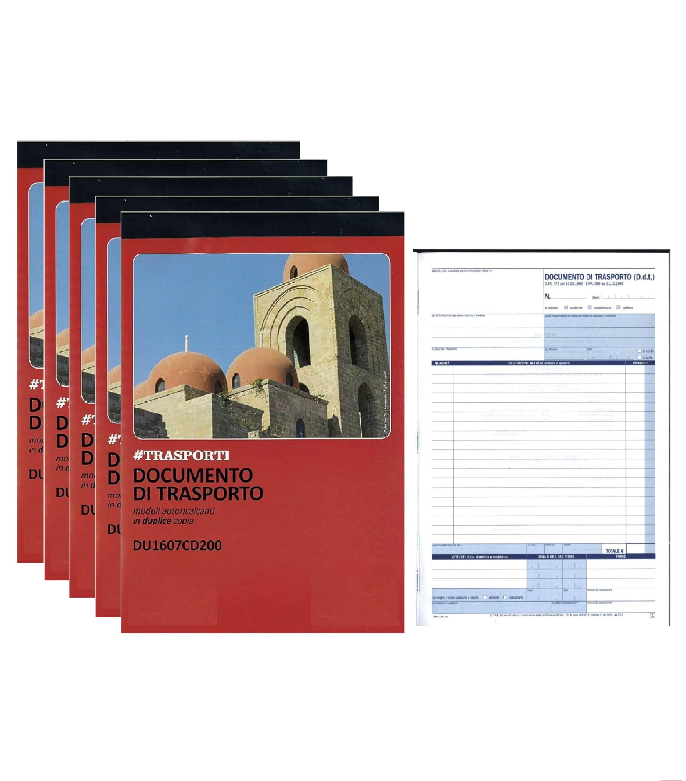 Blocchi Documento di Trasporto DDT A5 21x15 cm 3 Copie Autoricalcanti 50 Moduli Triplice Copia Bollettario Spedizioni Logistica Dodici12