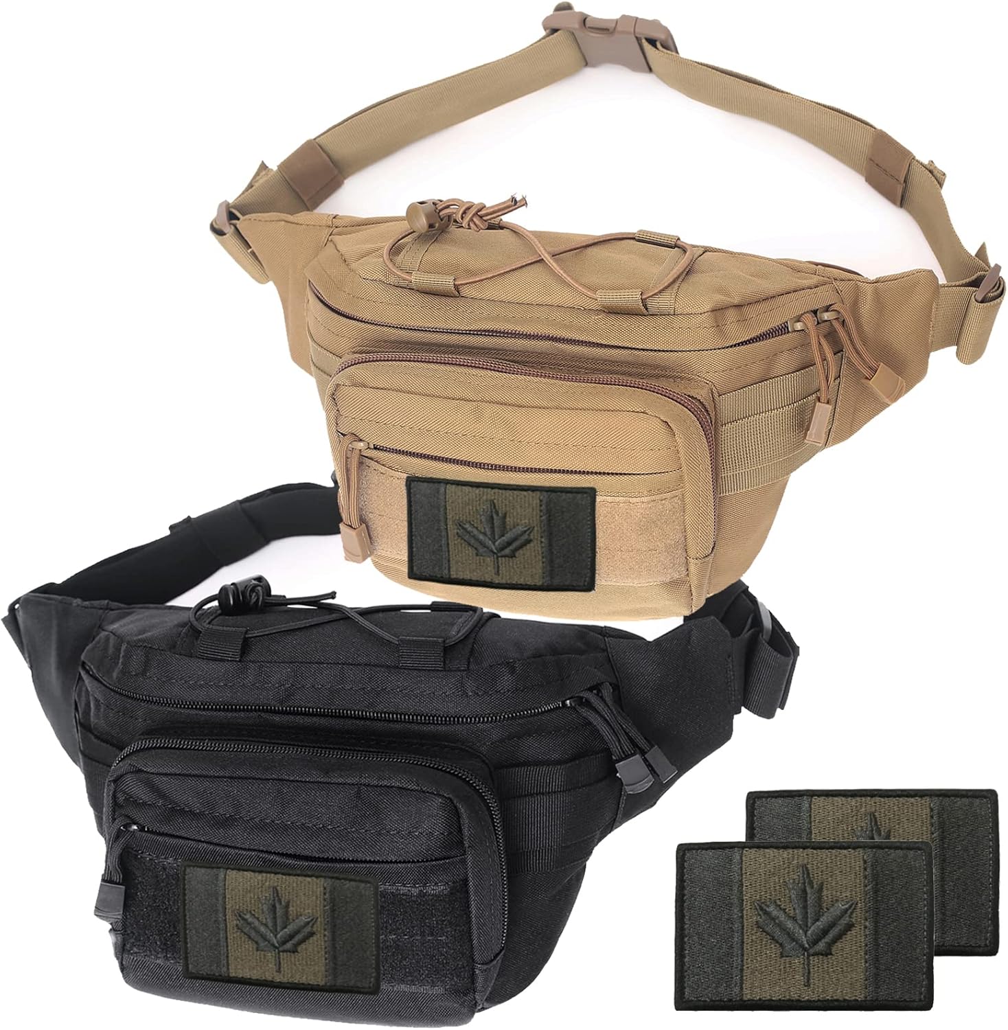 Rouinek Tactical Fanny Pack Military Tactical Waist Bag Molle Hip Bum