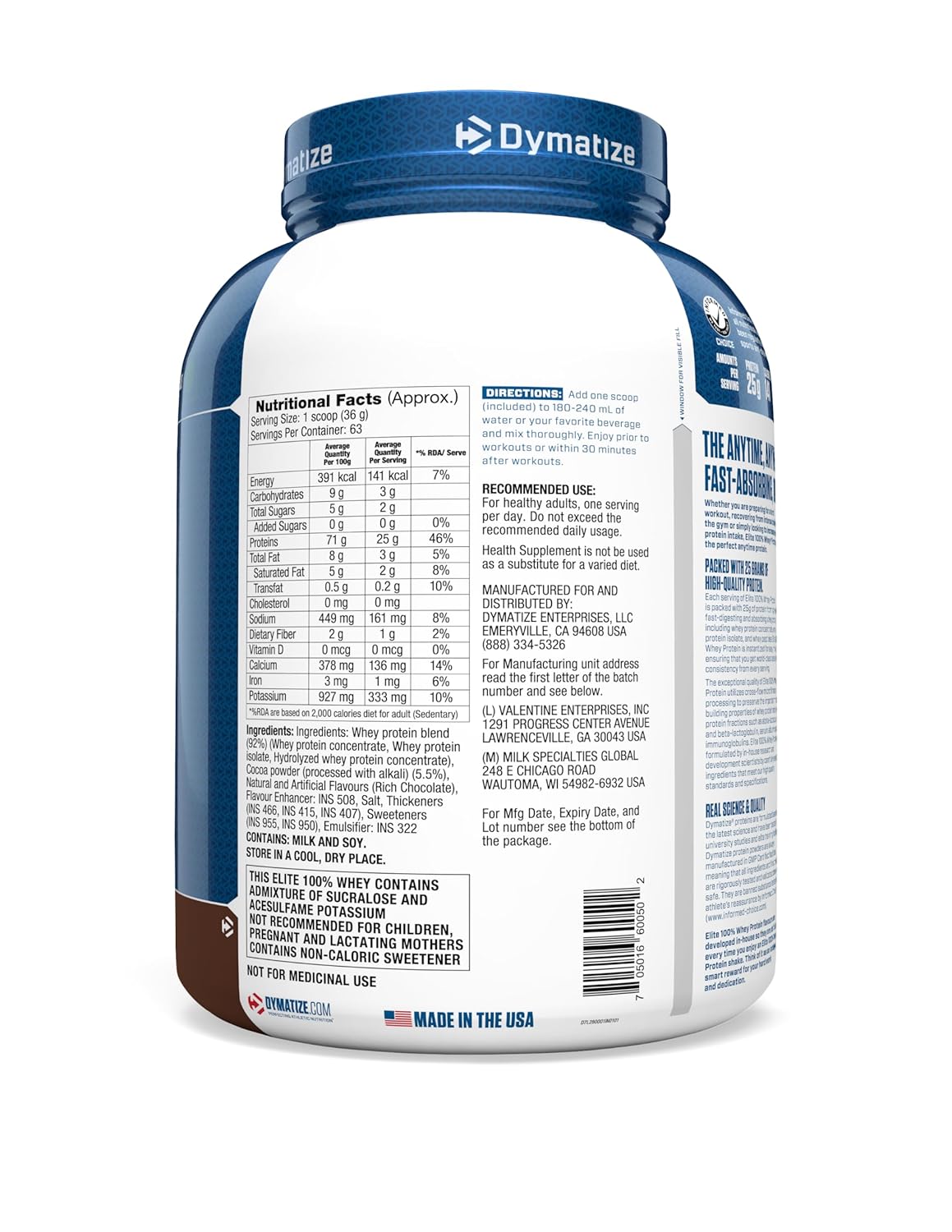 Elite 100% Whey Protein (2.3kg) Dymatize – Chocolate em promoção! Veja a oferta e mais achadinhos de Vitaminas & Suplementos 3 Hoje é o melhor dia para comprar Elite 100% Whey Protein (2.3kg) Dymatize – Chocolate com aquele preço maroto! Promoção! Aproveite a oferta! 3