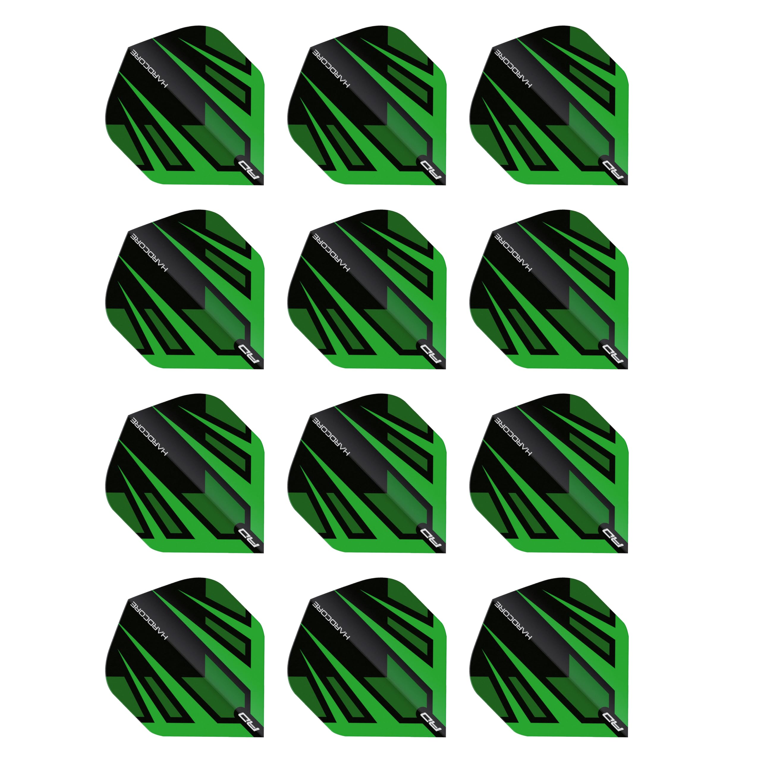 RED DRAGON Hardcore Radical Dartflug - 4 Set pro Packung (insgesamt 12 Dart-Flights)