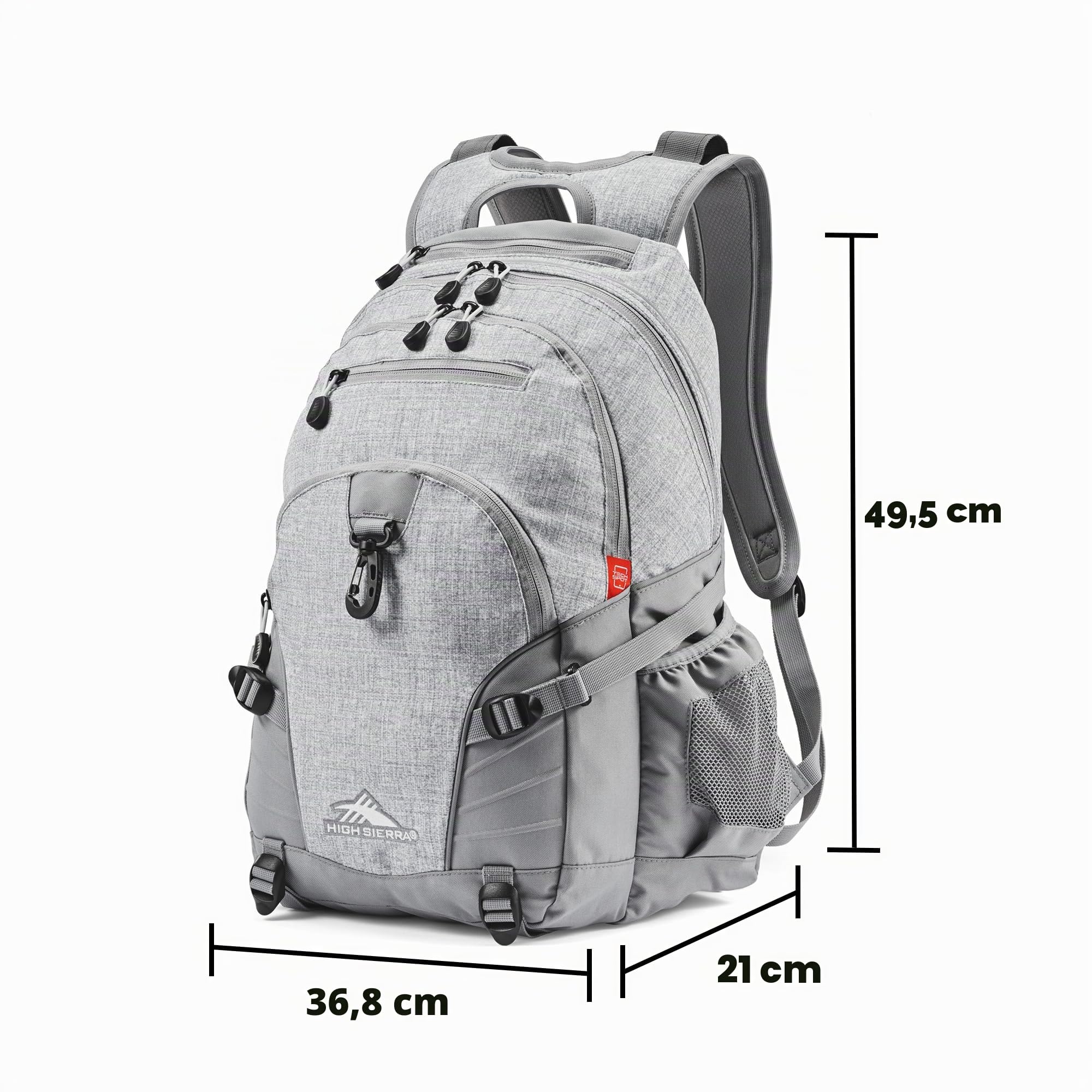 High Sierra Zaino Loop, Nero, 19 x 13.5 x 8.5-inch Unisex-Adulto