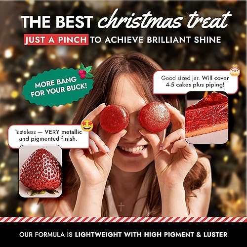 Vista 13 de MONÉGASQUE Purpurina comestible verde para bebidas, 0.53 oz, purpurina comestible para pasteles y cócteles, polvo brillante para bebidas