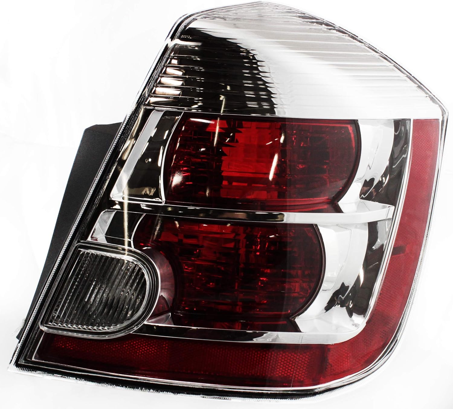 Garage-Pro Tail Light Assembly Set For 2007-2009 Nissan Sentra With Bulb, Clear and Red Lens Driver and Passenger Side