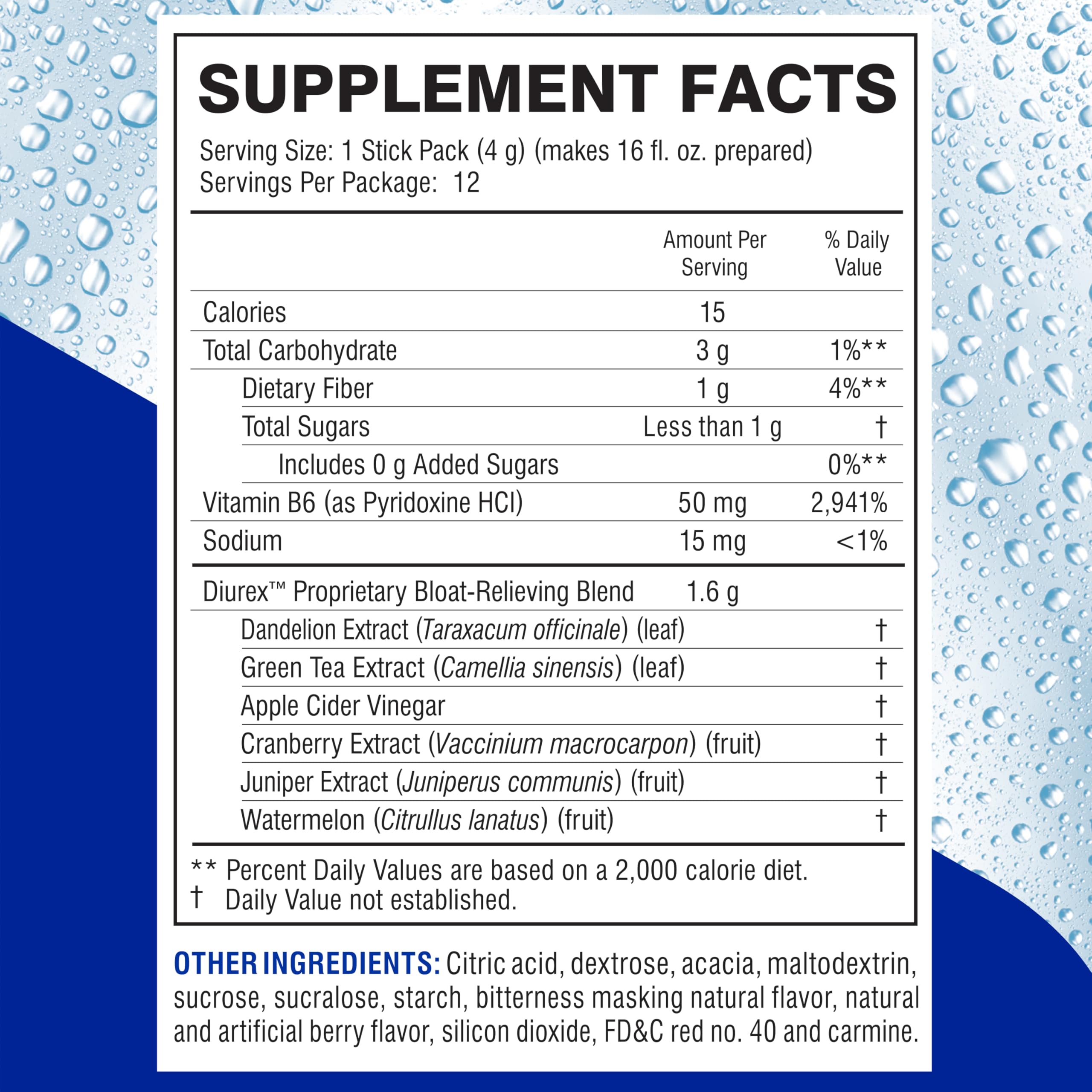 Diurex Bloat Relief Drink Mix, Diuretic Supplement, 12 Single Serve Packets — Amazon image 7