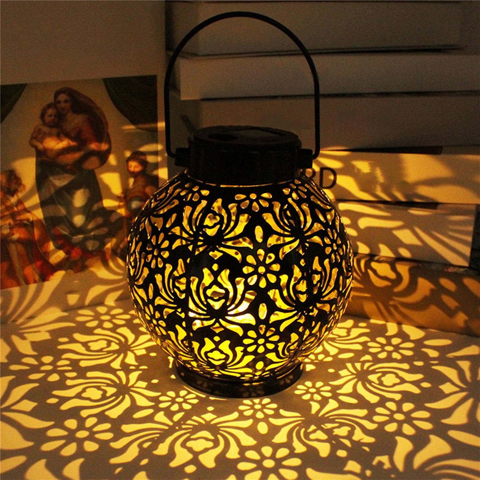 Zewnętrzne solarne lampy LED, IP65 ogrodowe wodoodporne solarne lampy wiszące, dziedziniec ścieżki dziedziniec trawnik balkon dekoracja ślubna