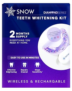 Snow Teeth Whitening Kit - Snow Teeth Whitening Serum and LED Mouthpiece Whitener Formulated with Hydroxyapatite Good for