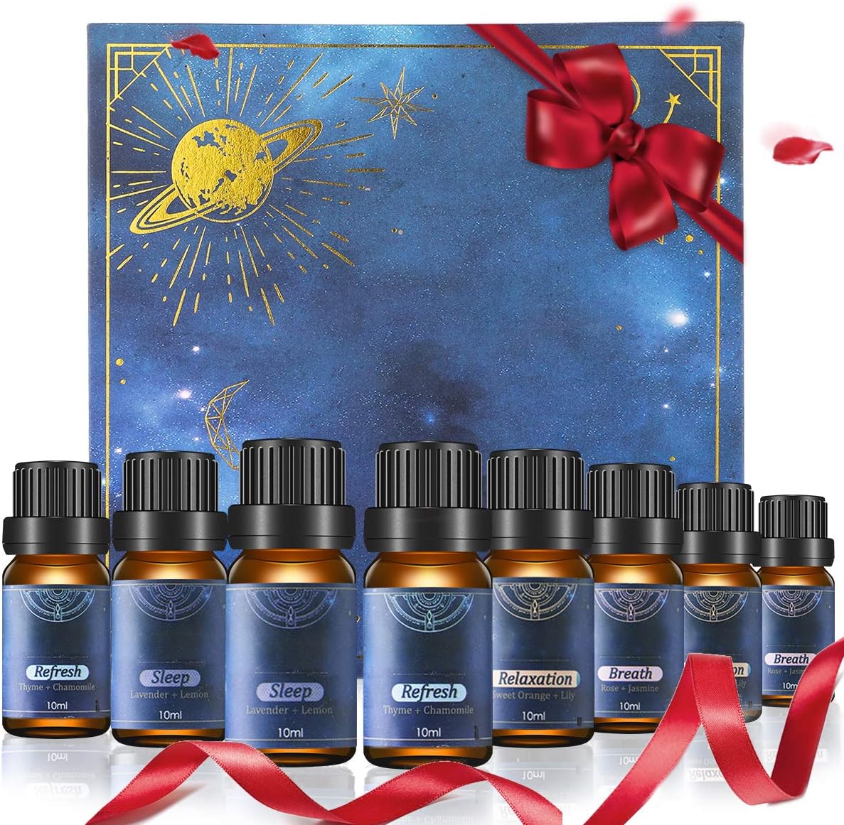 Janolia Essential Oils Blends, 8 pcs Essential Oils for Humidifier, Aromatherapy and Hair Care, Natural Plants Ingredients